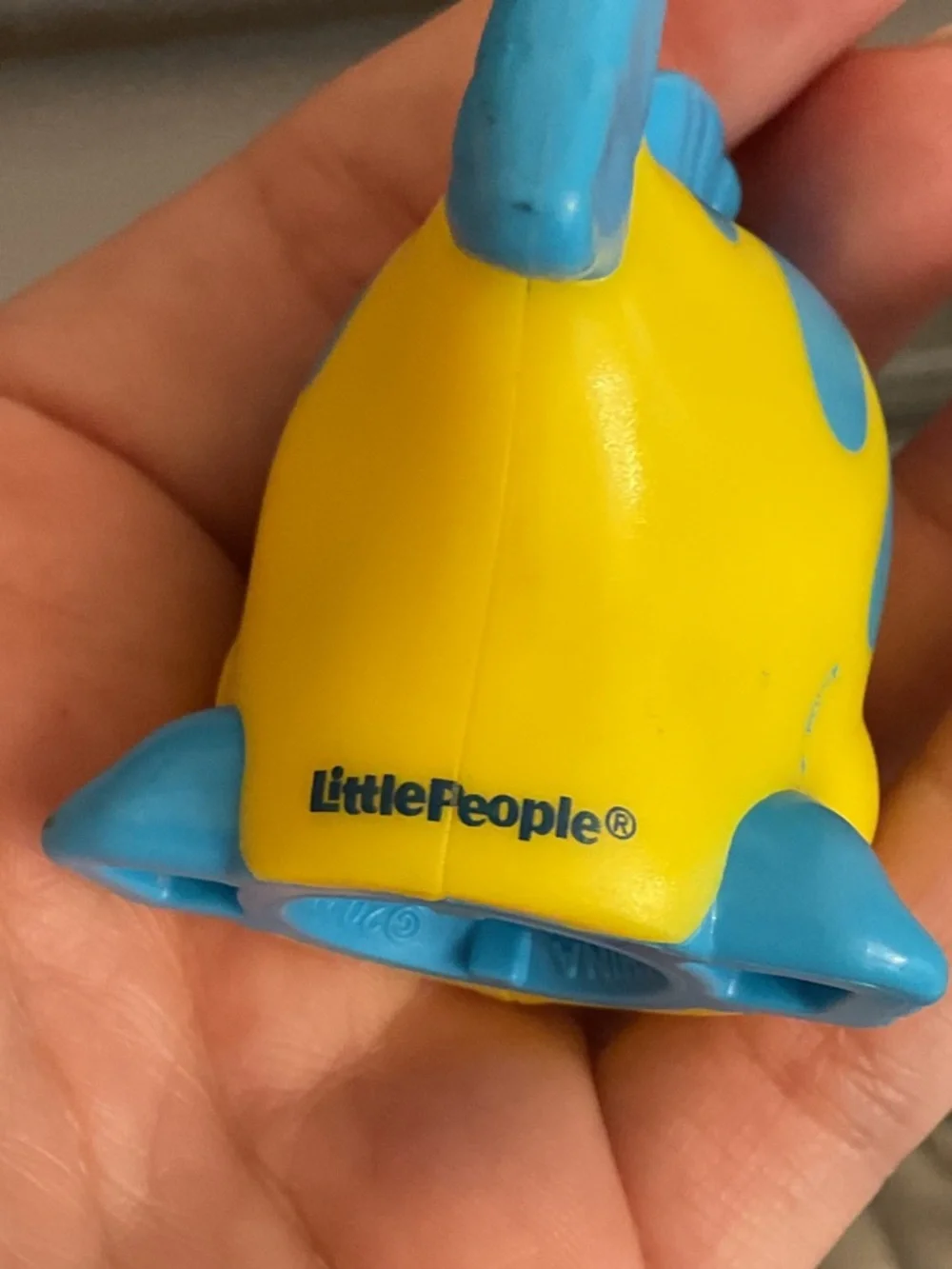Little People Flounder Little Mermaid Yellow and Blue Fish Play Figure